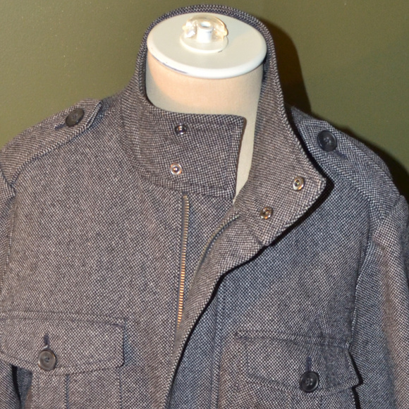 Express S Military Jacket Wool Blend - Picture 2 of 8